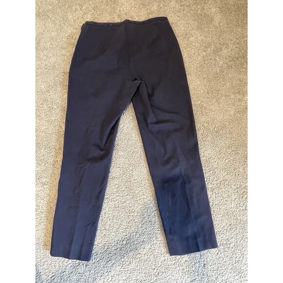 Navy Blue Dress Pants Career Business Casual Work Trousers - Picture 7 of 7